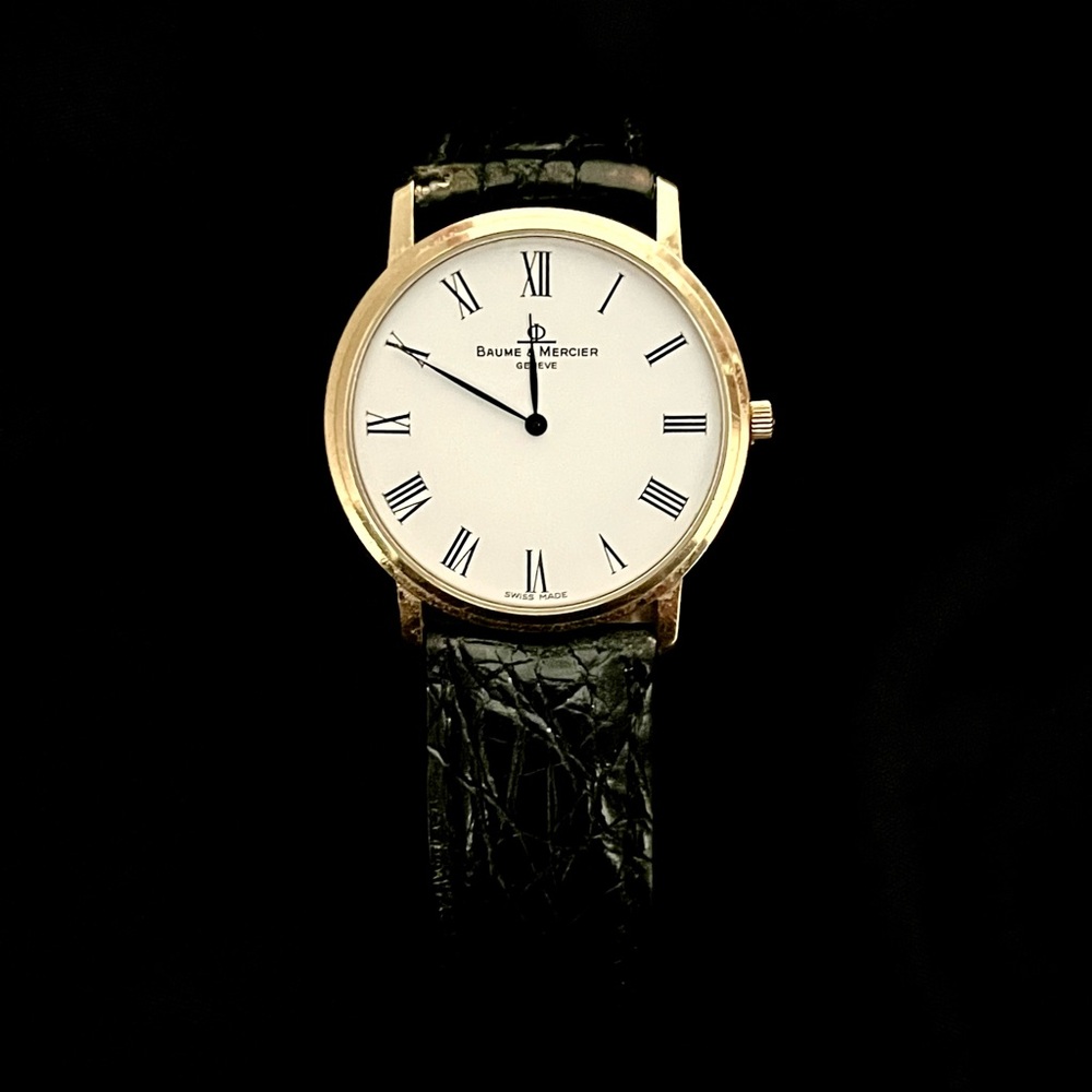 BAUME & MERCIER CLASSIMA 14K YELLOW GOLD WATCH 32MM